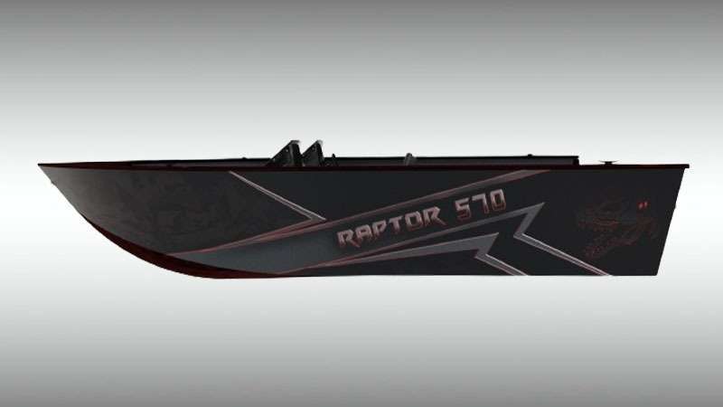 Raptor 570 sc alumínium horgászhajó
